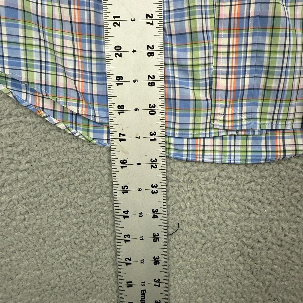 Polo Ralph Lauren Men's L 16-1/2 Classic Fit Plaid Button Down Long Sleeve Shirt